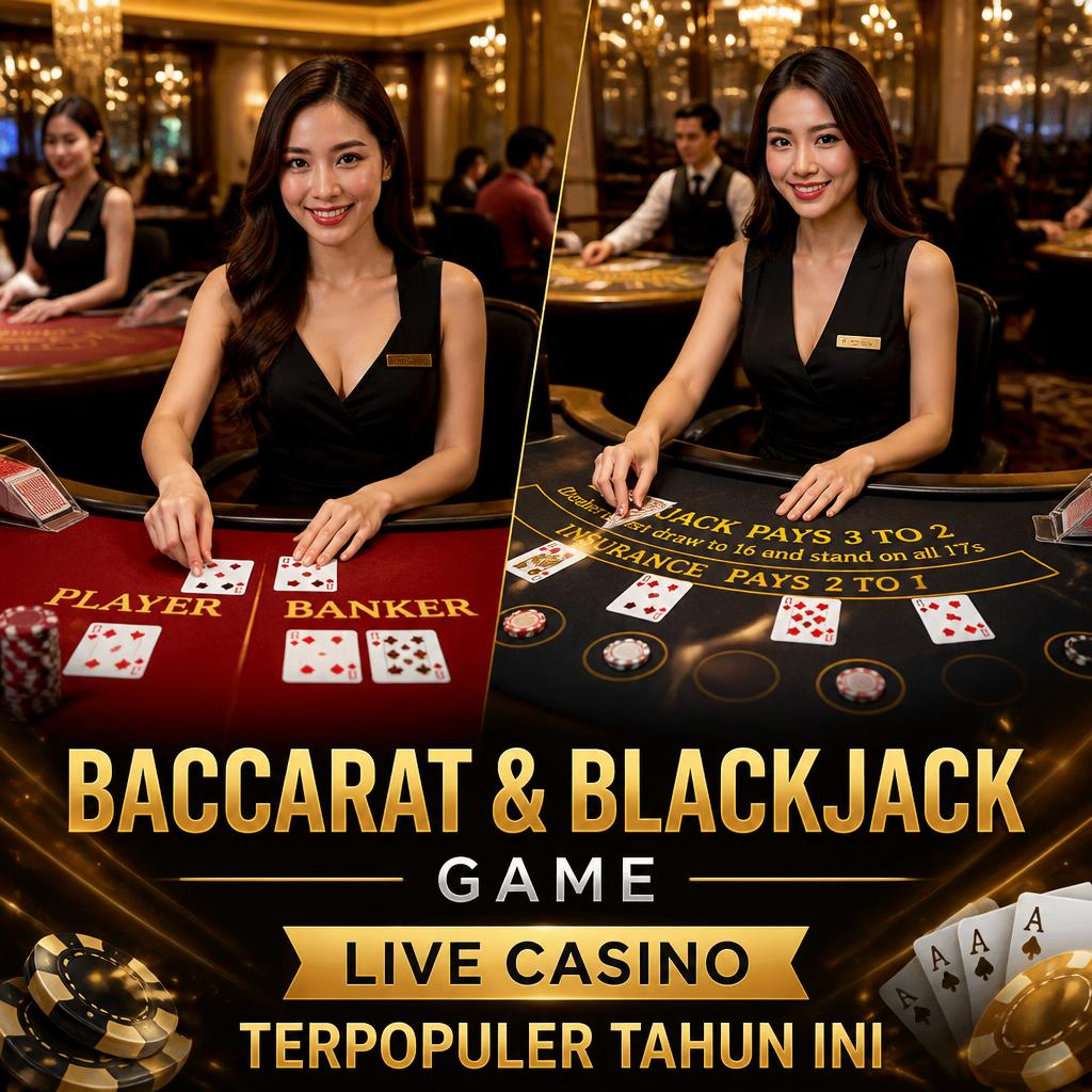 Baccarat dan Blackjack Dominasi Daftar Game Live Casino Terpopuler Tahun Ini